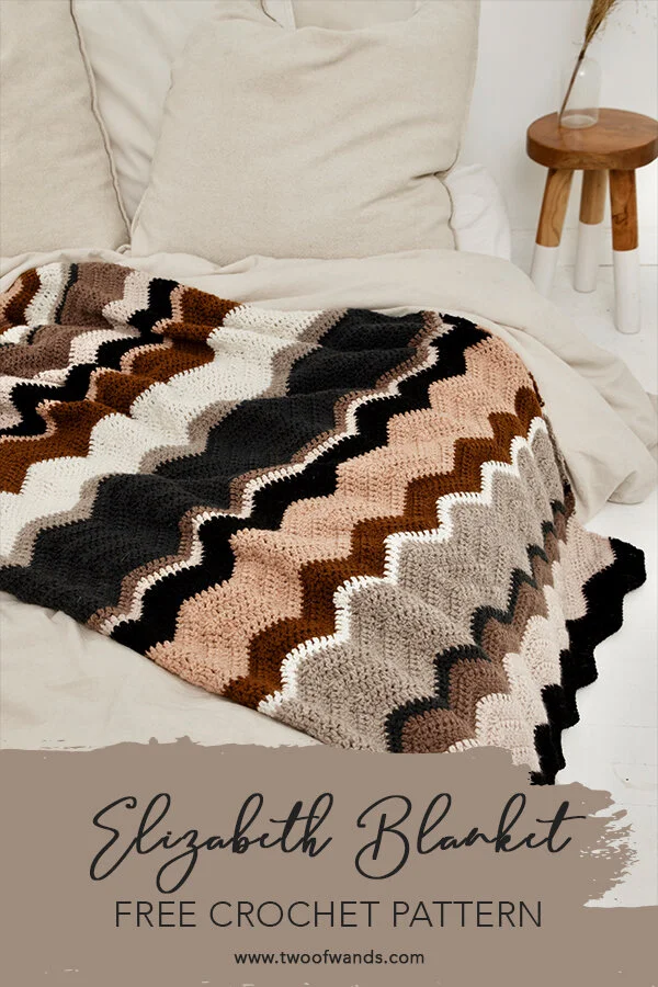 Elizabeth Zigzag Blanket FREE Crochet Pattern Two of Wands